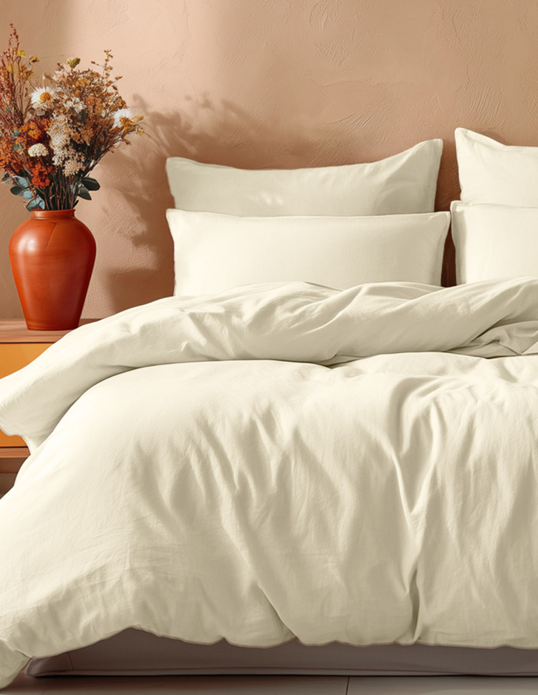 Lot de 2 taies d'oreiller en coton...