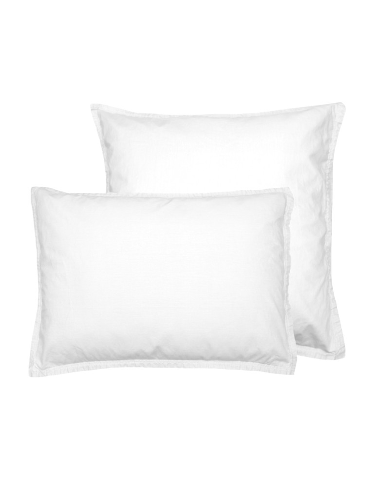 Lot de 2 taies d'oreiller en coton...
