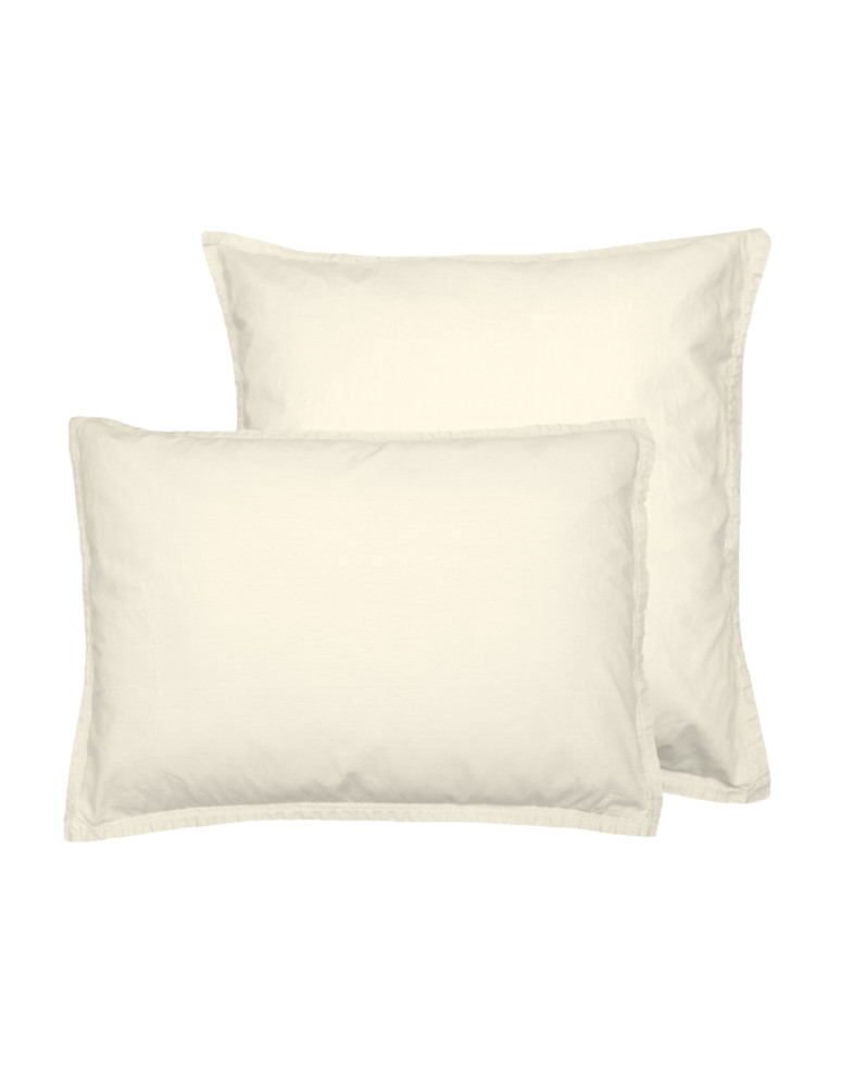 Lot de 2 taies d'oreiller en coton...