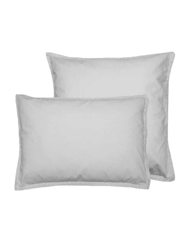 Lot de 2 taies d'oreiller en coton...