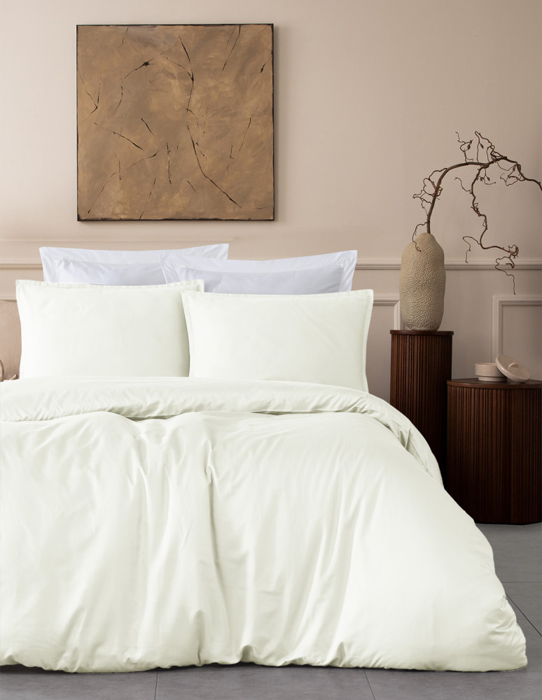 Lot 2 taies d'oreiller unie satin de...