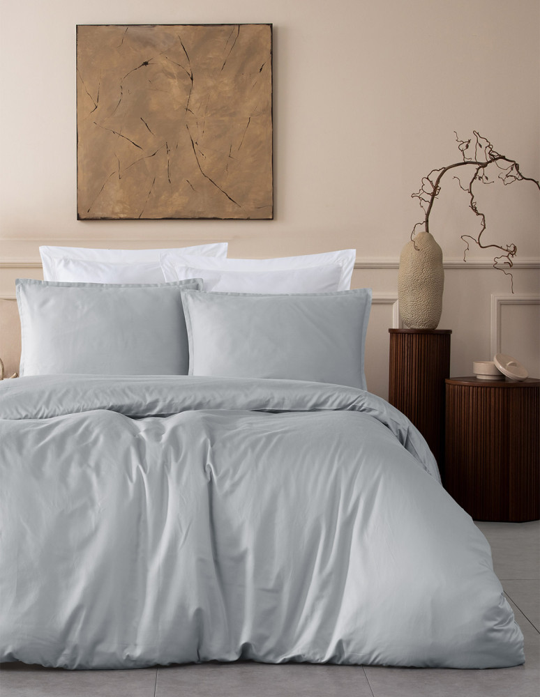 Lot 2 taies d'oreiller unie satin de...