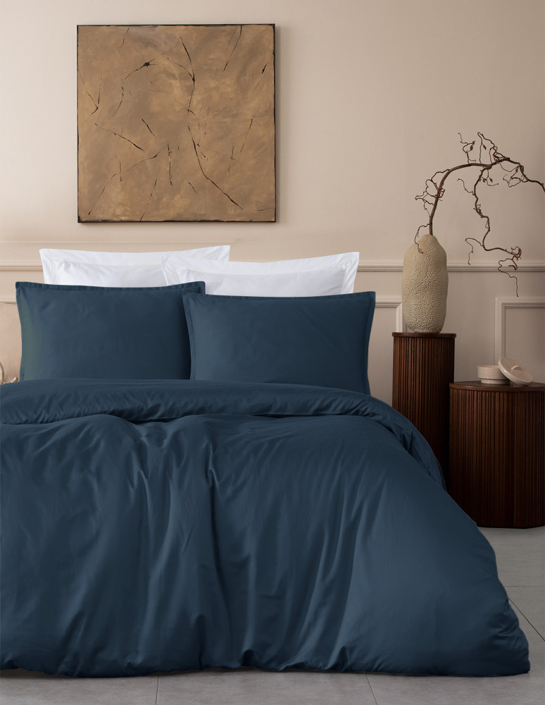 Lot 2 taies d'oreiller unie satin de...