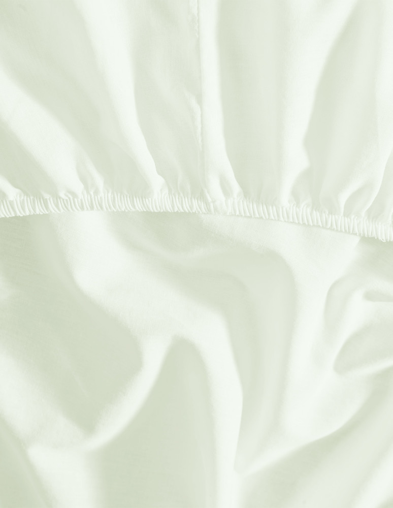 Drap housse satin de coton-tencel...