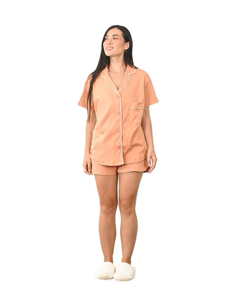 Pyjama Femme chemise + short PRINCETON