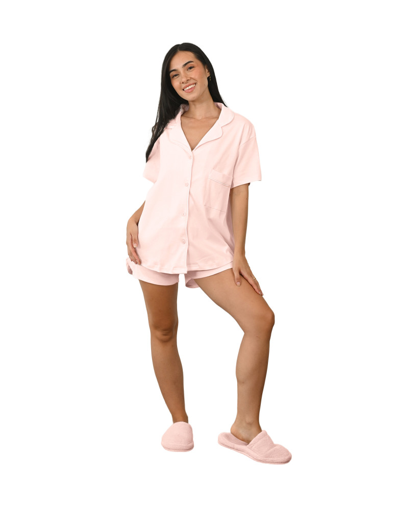 Pyjama Femme chemise + short PRINCETON