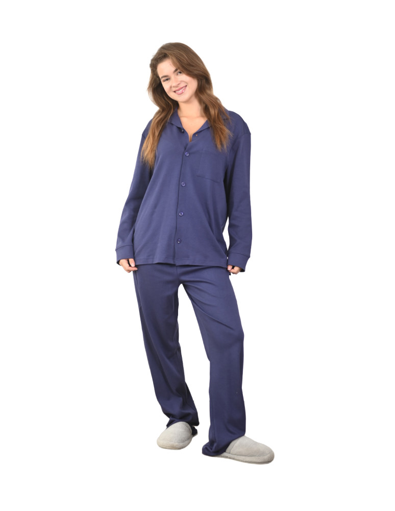 Pyjama unisexe chemise + pantalon YALE