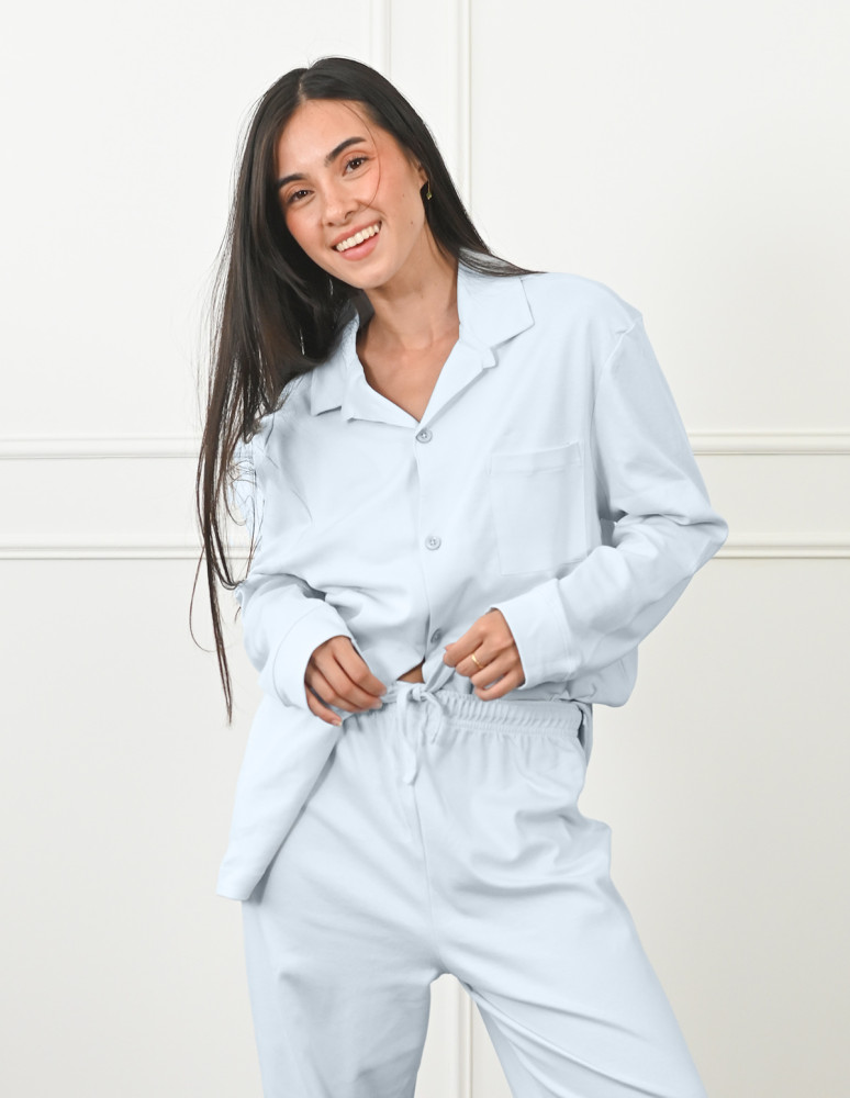 Pyjama unisexe chemise + pantalon YALE