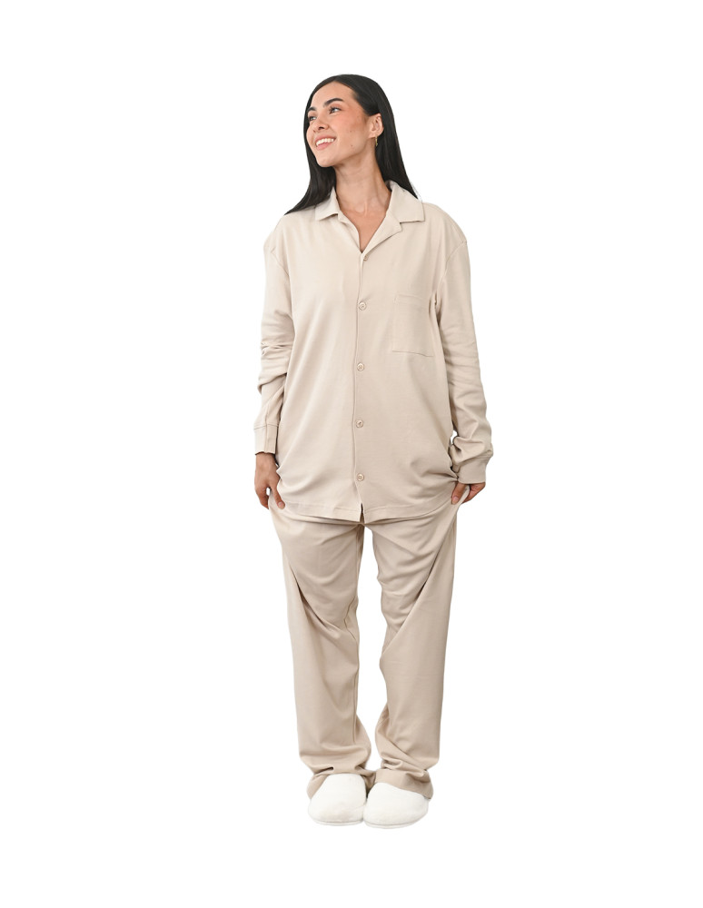 Pyjama unisexe chemise + pantalon YALE