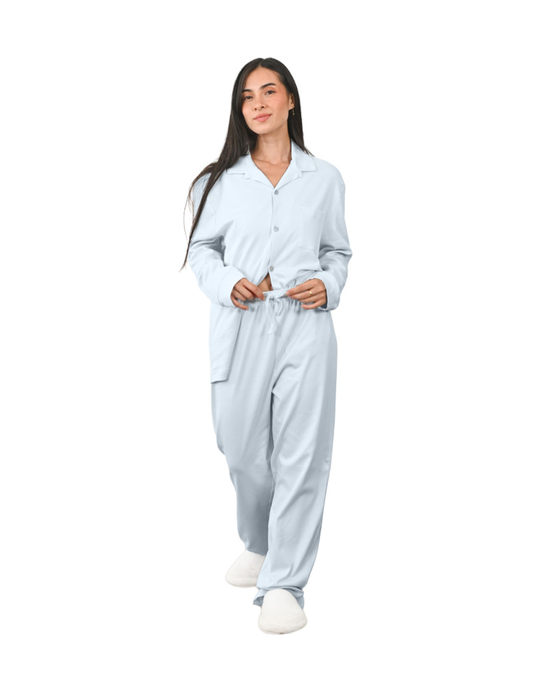 Pyjama unisexe chemise + pantalon YALE