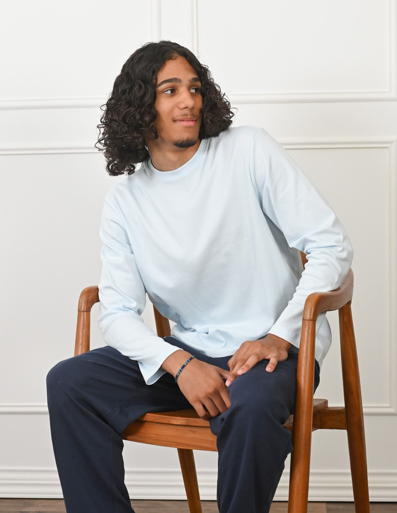 Pyjama homme tee shirt  col rond  +...