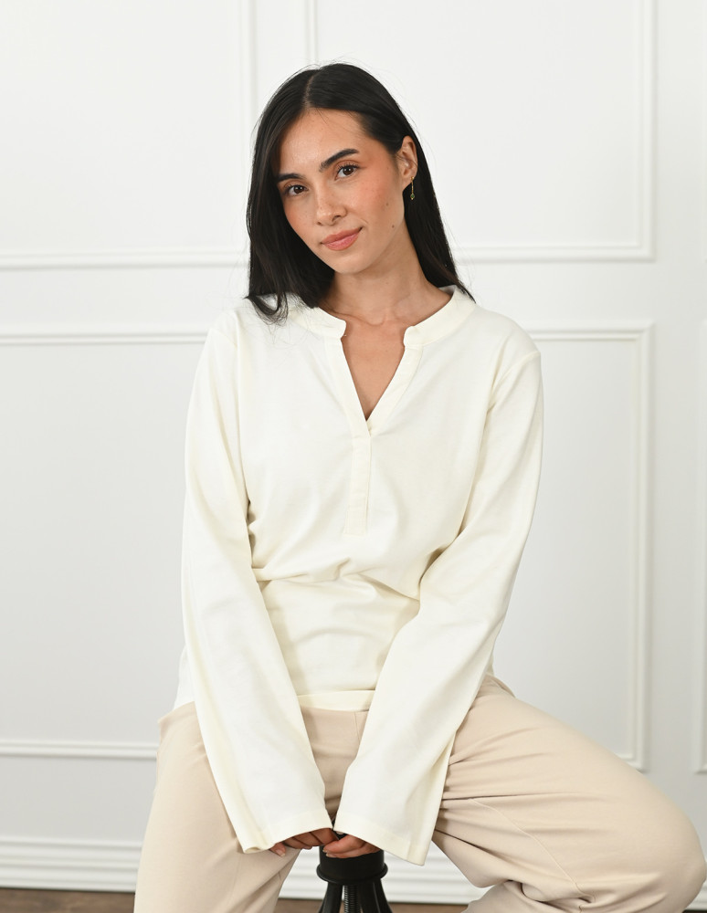 Pyjama femme tee shirt col V +...