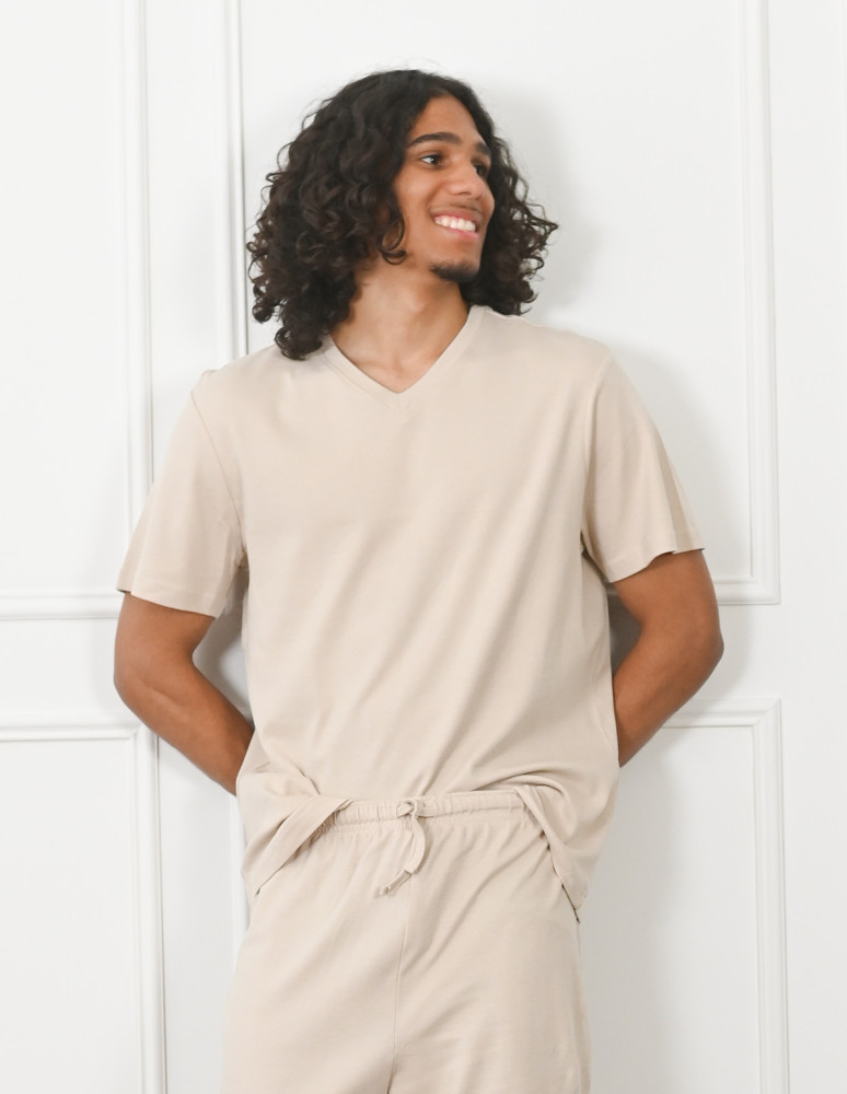 Pyjama homme tee shirt col... 2