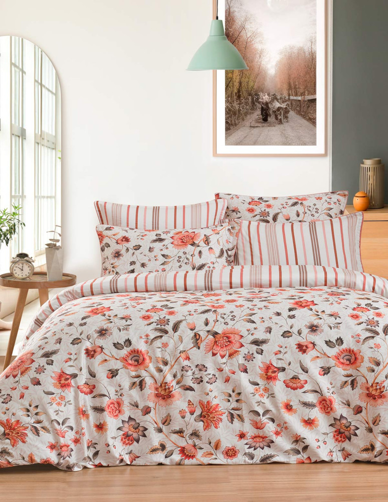 Drap housse satin de coton imprimé...