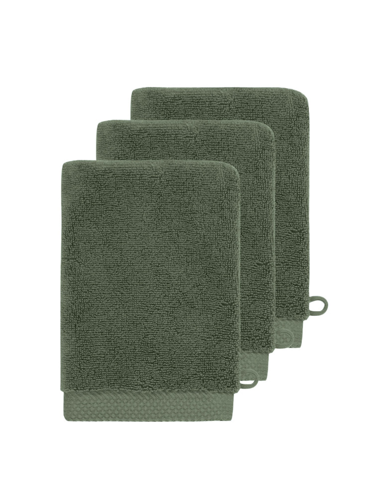 3 gants de toilette Zéro Twist...