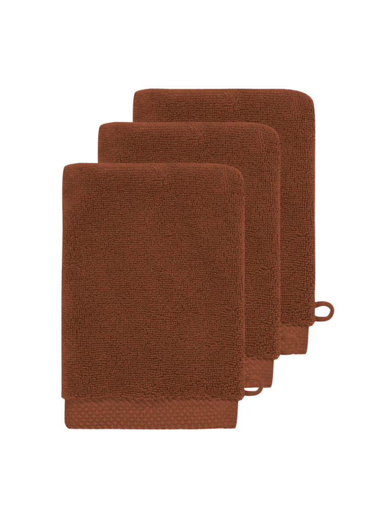 3 gants de toilette Zéro Twist...