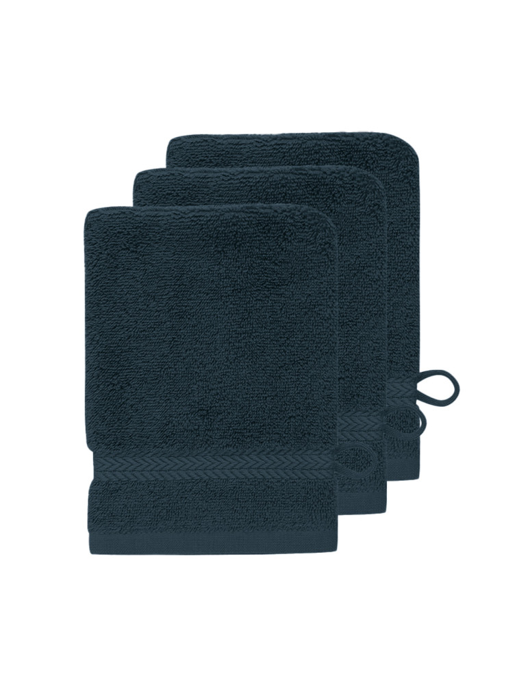 Lot de 3 gants de toilette 550gr/m²...