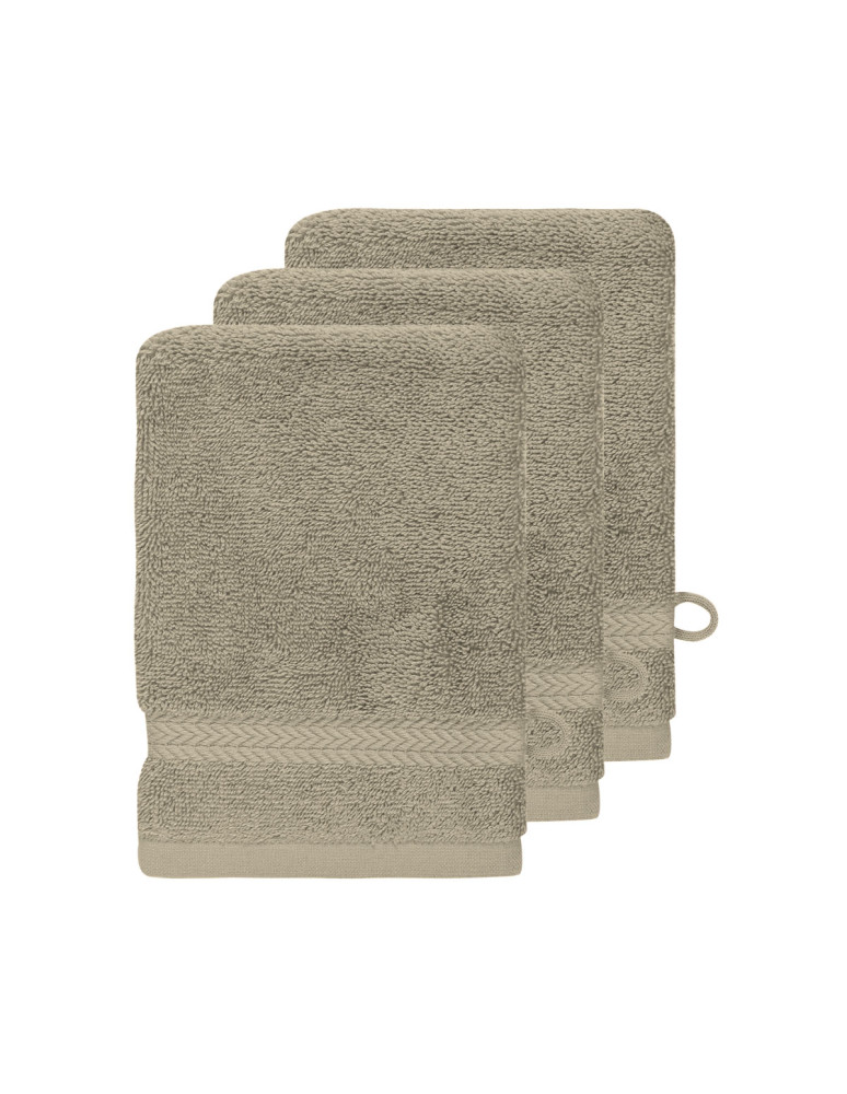 Lot de 3 gants de toilette 550gr/m²...