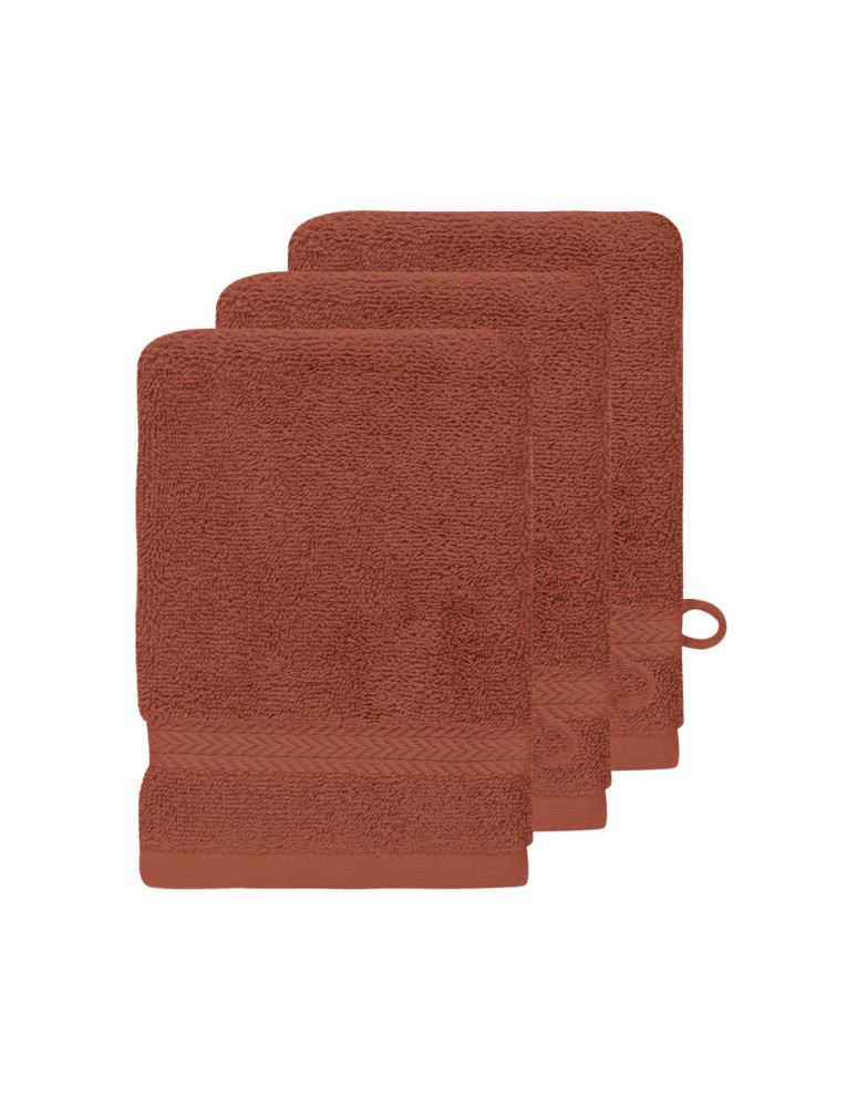 Lot de 3 gants de toilette 550gr/m²...