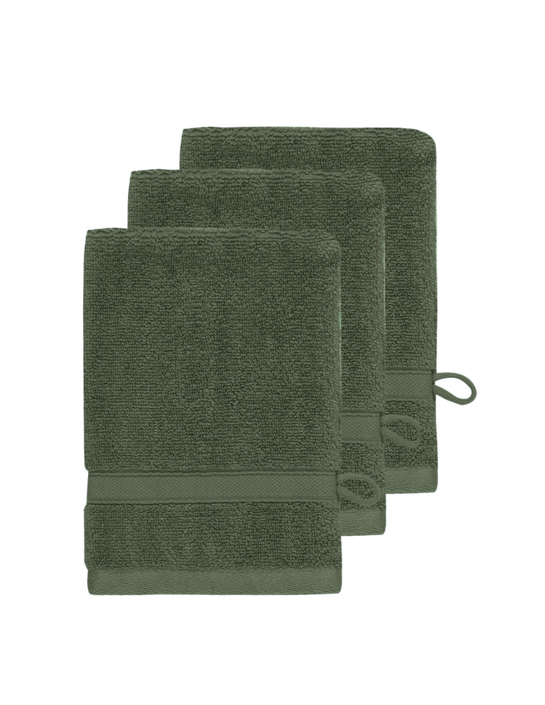 Lot de 3 gants de toilette 600gr/m²...