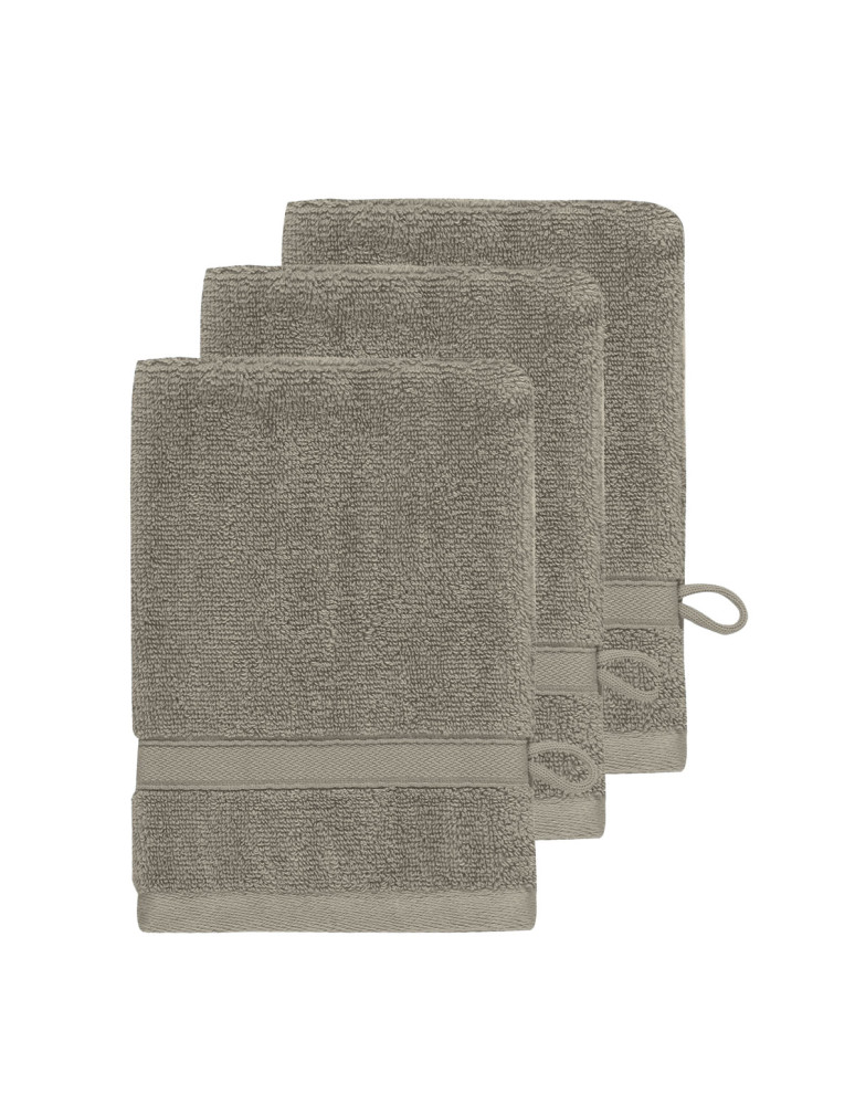 Lot de 3 gants de toilette 600gr/m²...
