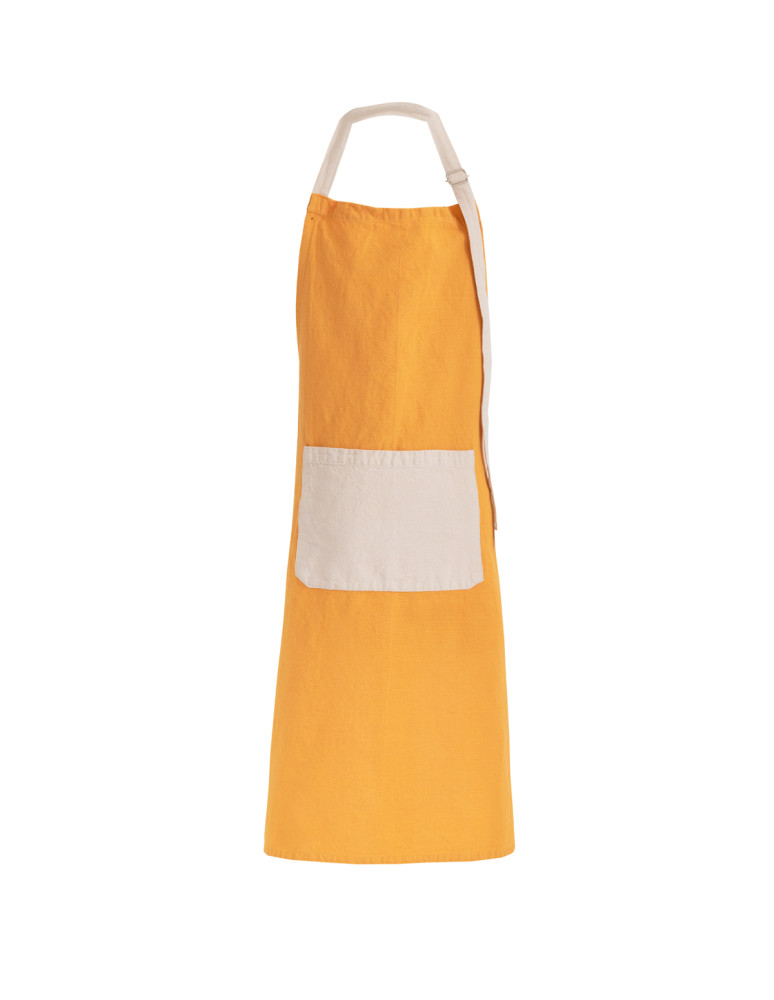 Tablier coton/lin SOFT DYED