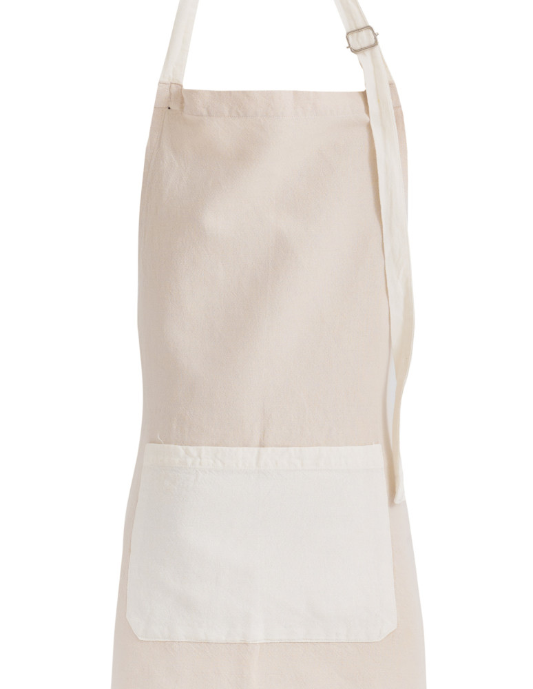 Tablier coton/lin SOFT DYED