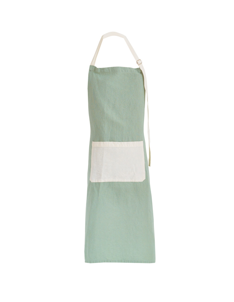 Tablier coton/lin SOFT DYED
