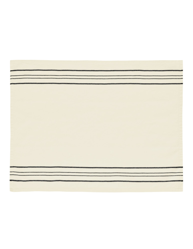 Lot de 3 torchons coton/lin larges...