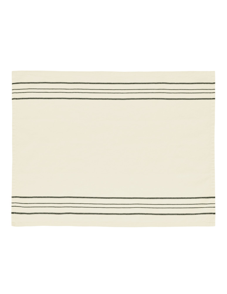 Lot de 3 torchons coton/lin larges...