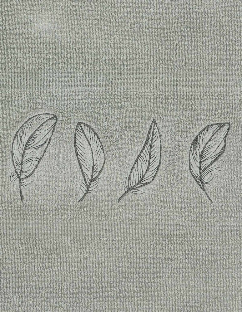 Serviette 50x100cm Brodée PLUMES