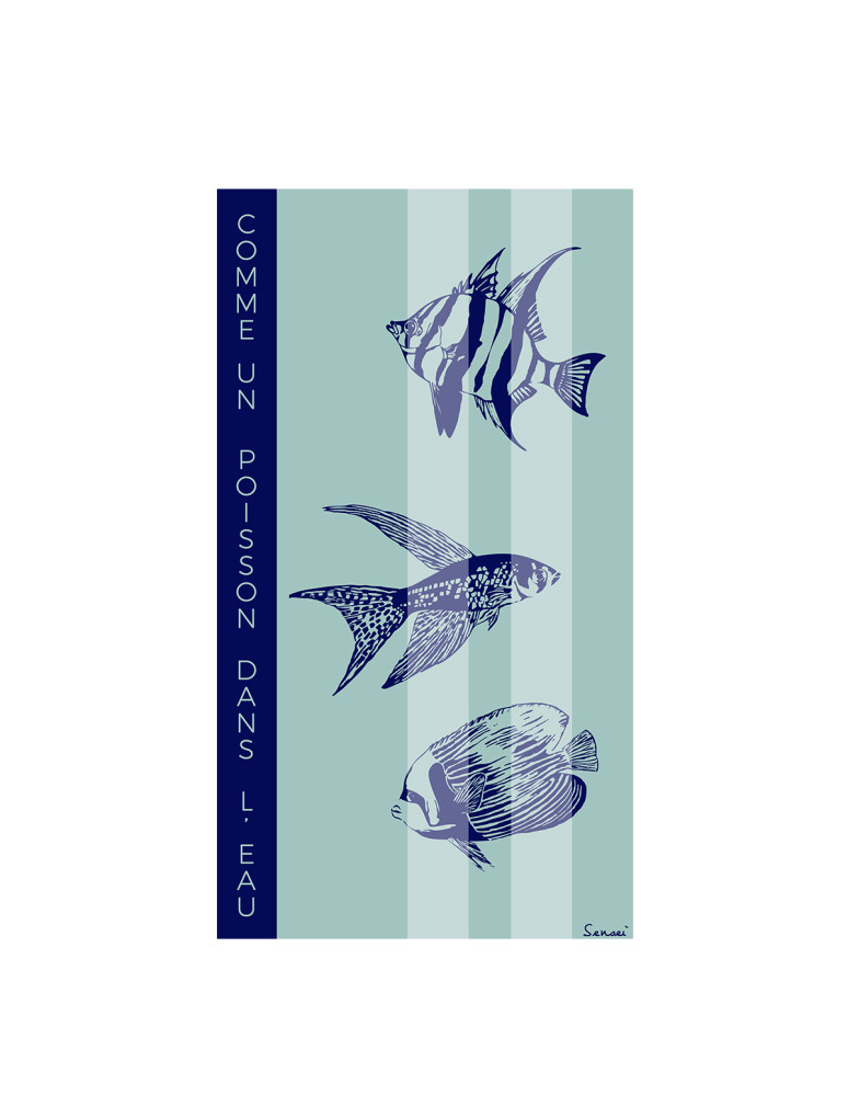 Drap de plage velours...