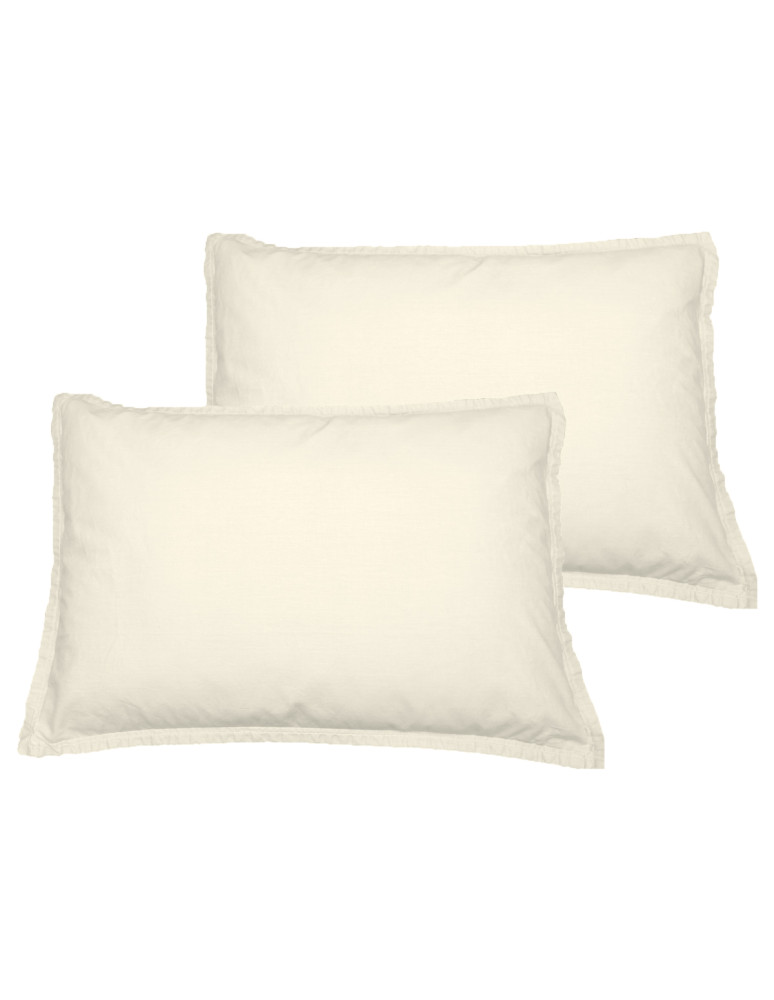 Lot de 2 taies d'oreiller Jersey de...