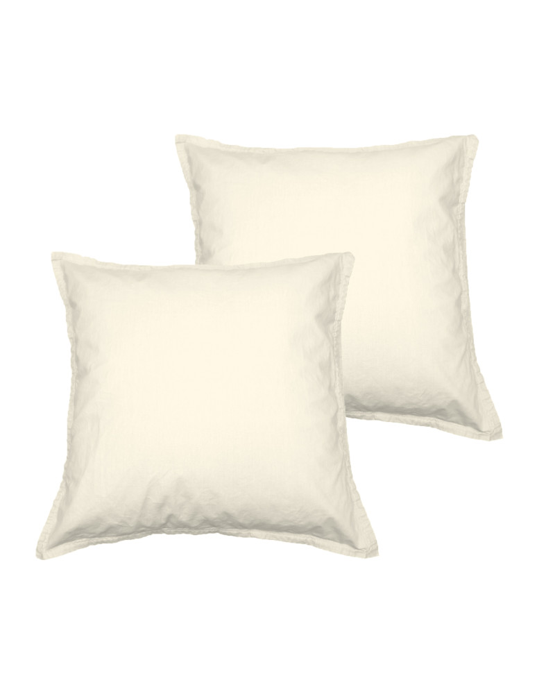 Lot de 2 taies d'oreiller Jersey de...