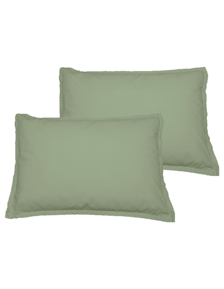 Lot de 2 taies d'oreiller Jersey de...