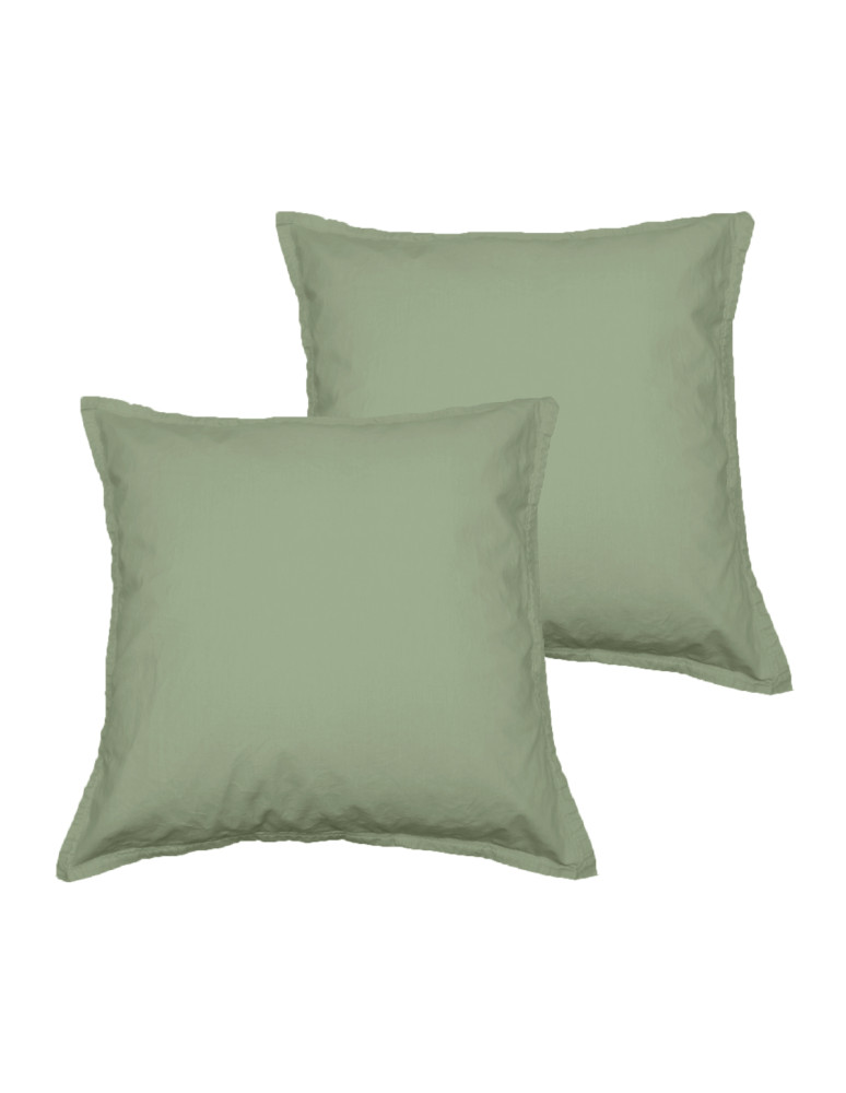 Lot de 2 taies d'oreiller Jersey de...