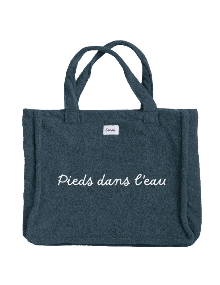 Sac de Plage Brodé BAHAMAS  "Pieds...