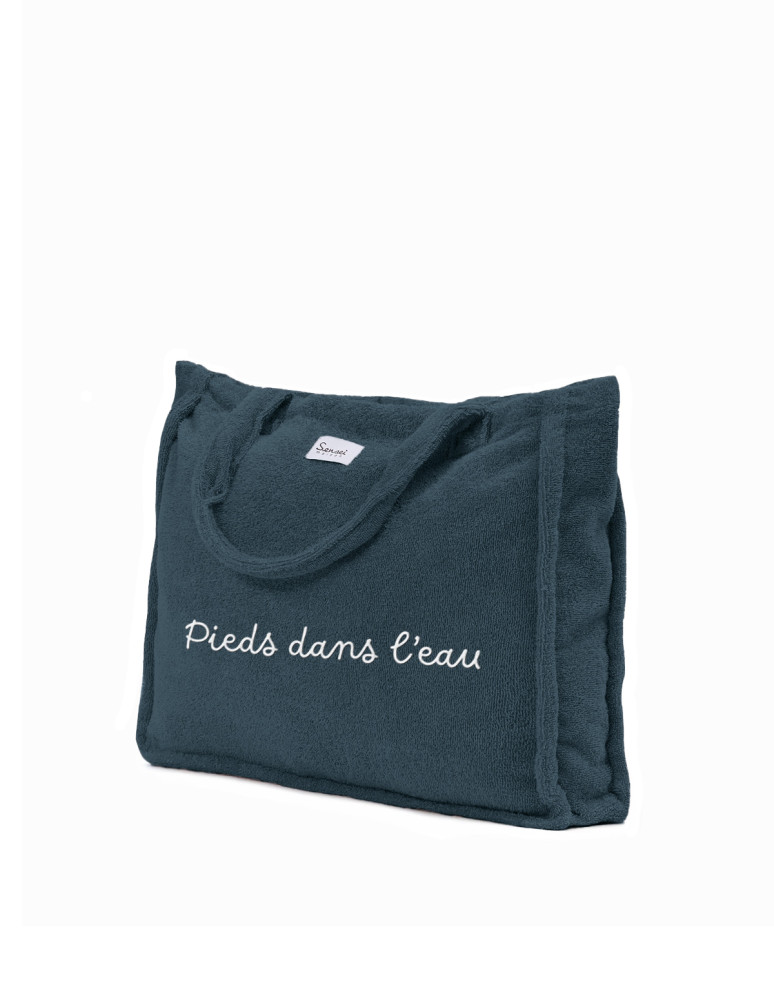 Sac de Plage Brodé BAHAMAS  "Pieds...