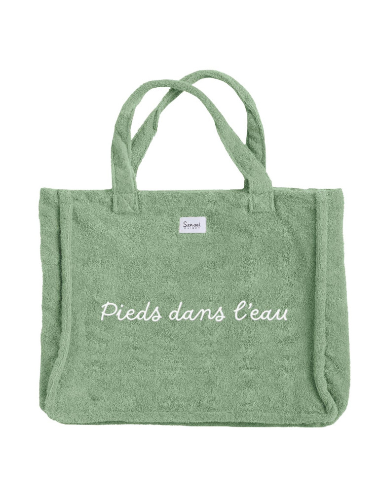 Sac de Plage Brodé BAHAMAS "Pieds...