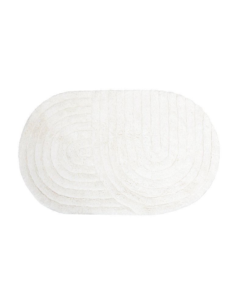 Tapis salle de bain oval 100% coton...