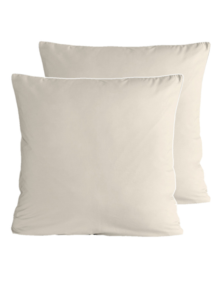 Lot 2 Taies Percale Unie Percale EASY...