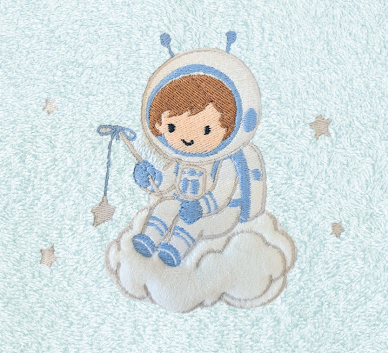 Peignoir enfant brodé COSMO