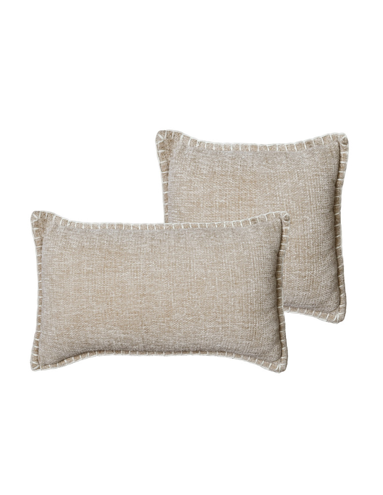 Coussin velours chenille... 2