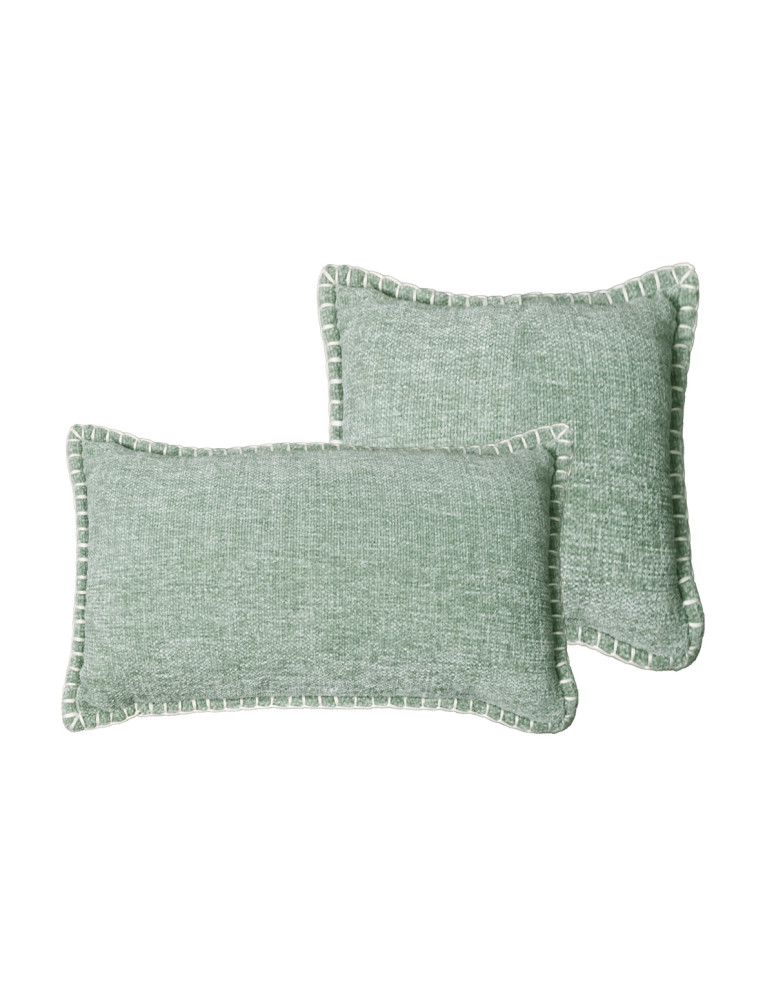 Coussin velours chenille point...