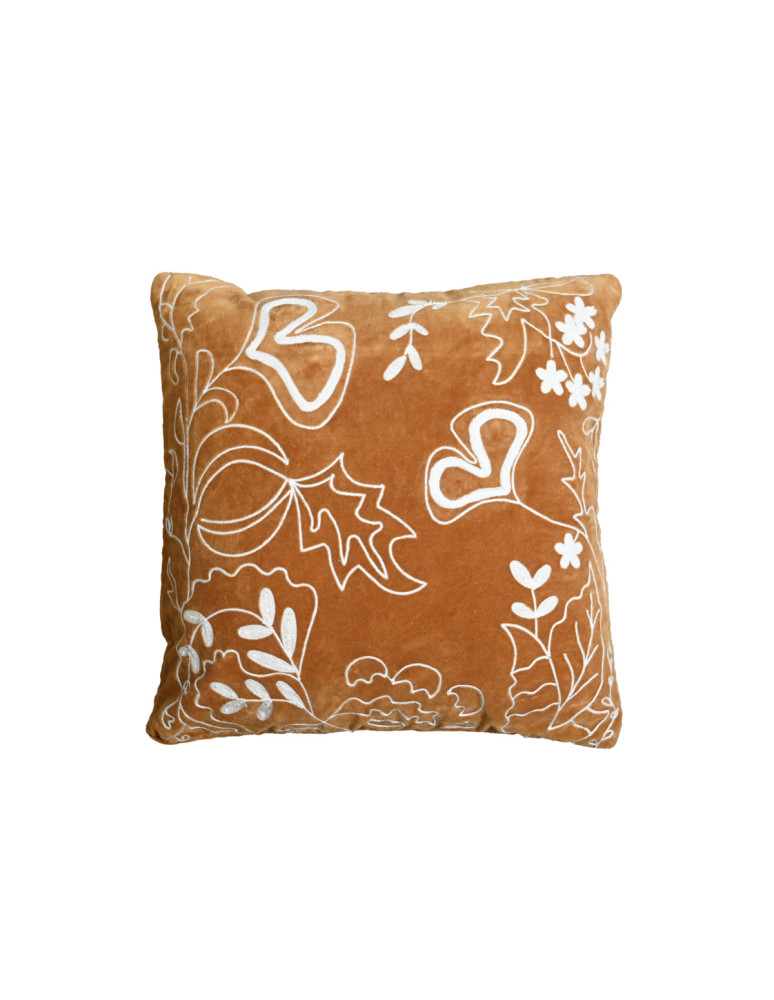 Coussin velours brodé 100%...