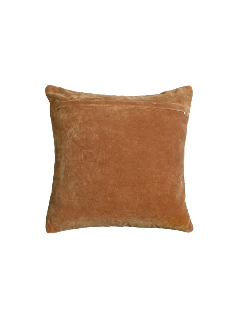 Coussin velours brodé 100% coton...