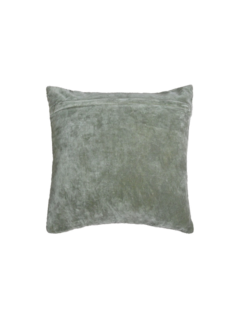 Coussin velours brodé 100% coton...