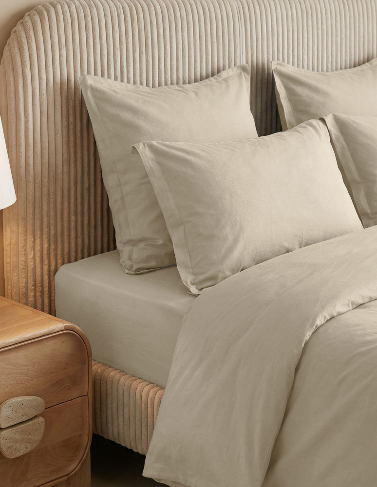 Housse de couette en percale lavée...