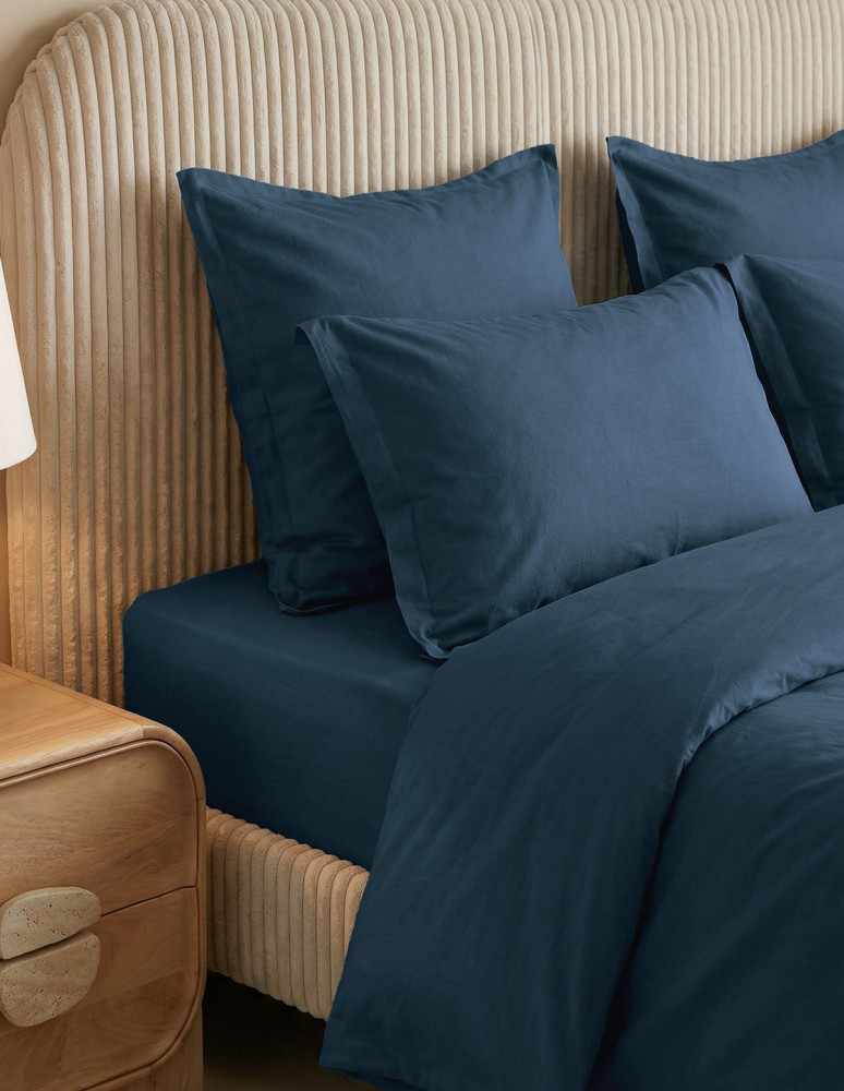 Housse de couette en percale lavée...