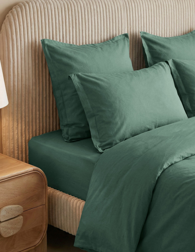 Housse de couette en percale lavée...